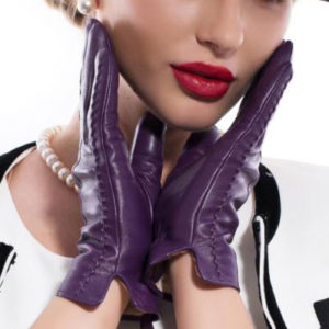 Matsu Women's Lambskin Leather Touchscreen Gloves